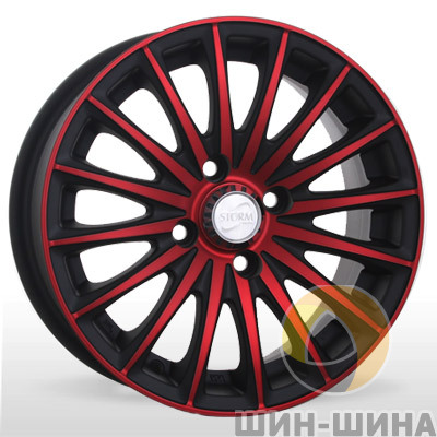 Диски SM 393 MtBPR (Matt Black Polished Red) Storm